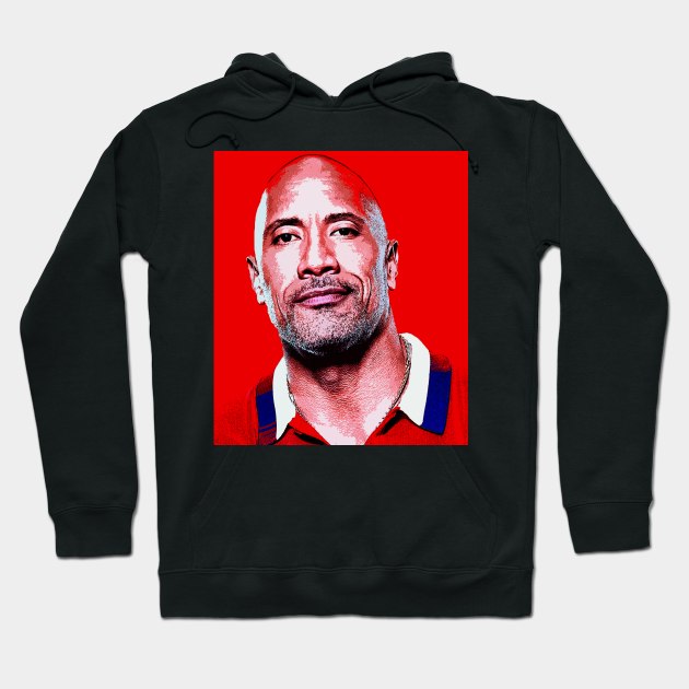 dwayne johnson Hoodie by oryan80